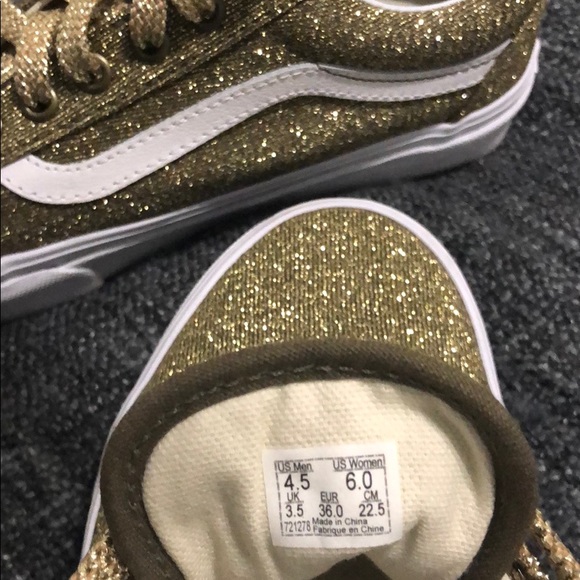 COPY - Gold glitter vans - Picture 5 of 5